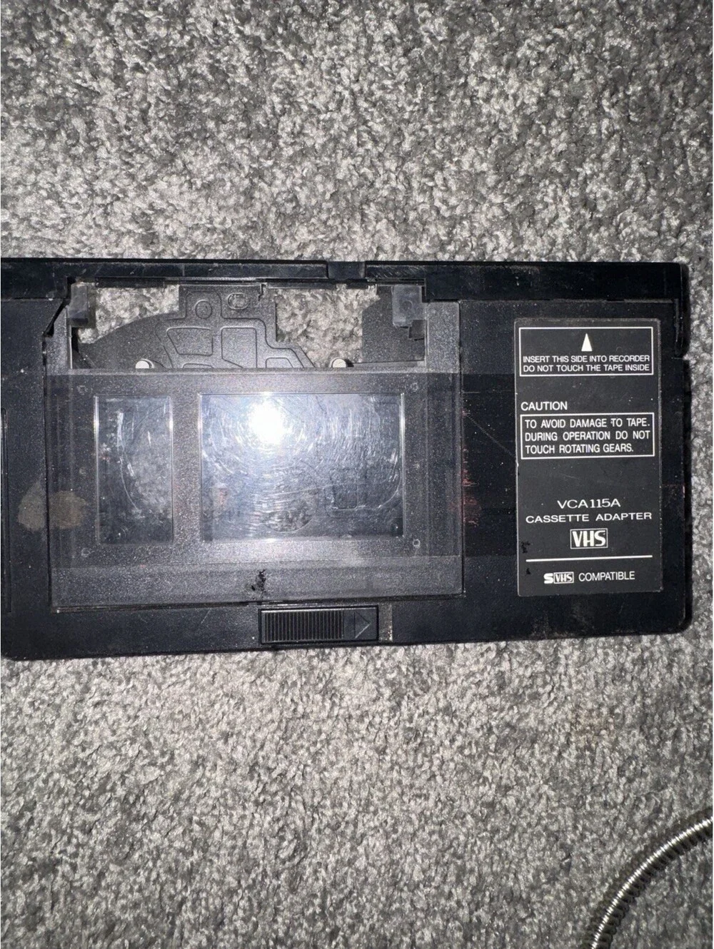 Panasonic VCA115A VHS-C Cassette Adapter VHS C Tape Converter SVHS Compatible